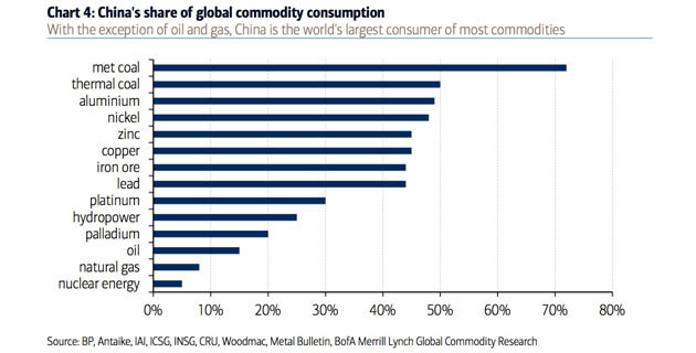 China's Share of Global Commodity Consumption