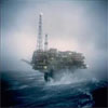 oil rig storm