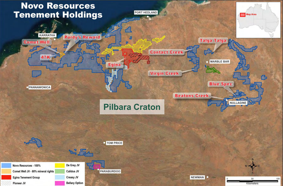 Novo Resources Map