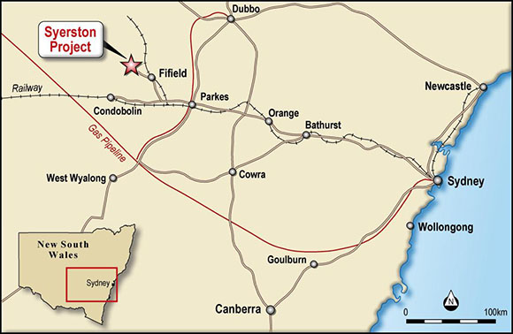 Syerston map